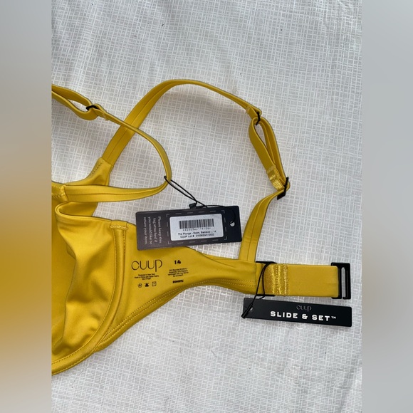 Cuup New $176 The Plunge bra Sz 14 bikini bottom Sz 5 Xl bamboo swim set 2 pcs - Picture 5 of 12